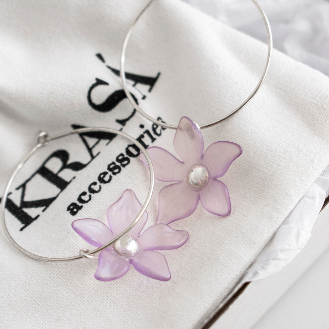 Sterling Silver Flower Earrings | Made in Estonia 🇪🇪