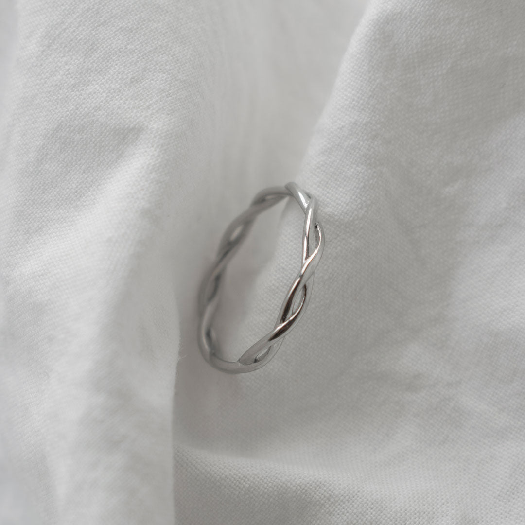 Stainless Steel Braided Ring