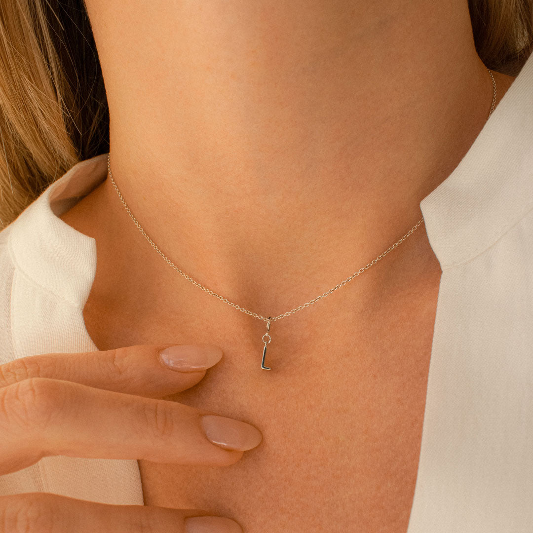 Letter "L" Charm Necklace