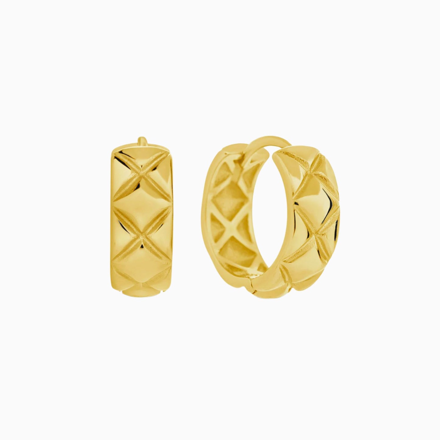 Hammered Chunky Hoops