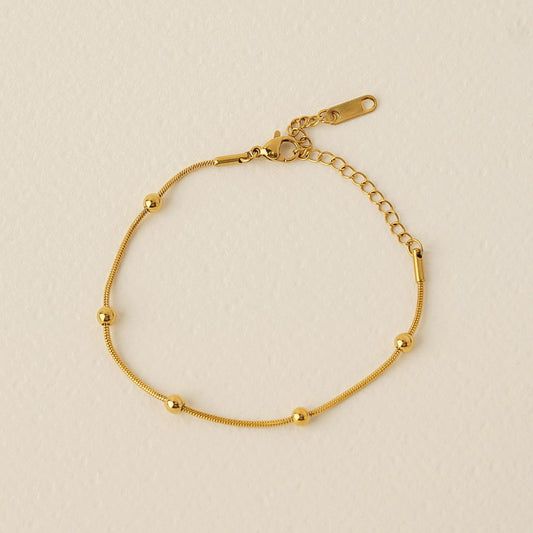 Gold Bead Bracelet