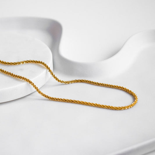 Gold-Plated Chain Necklace by Beautiful Earth Boutique (UK)