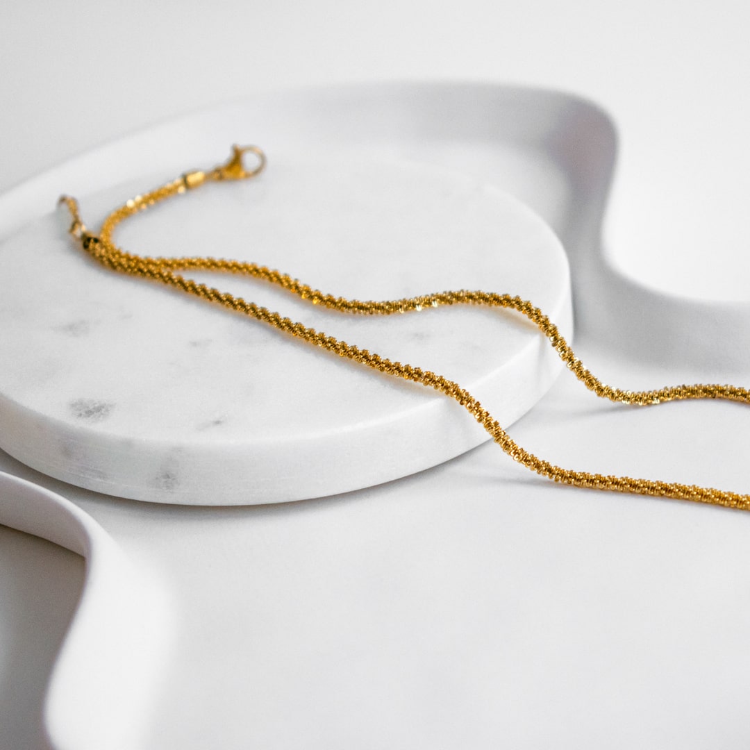 Gold-Plated Chain Necklace by Beautiful Earth Boutique (UK)