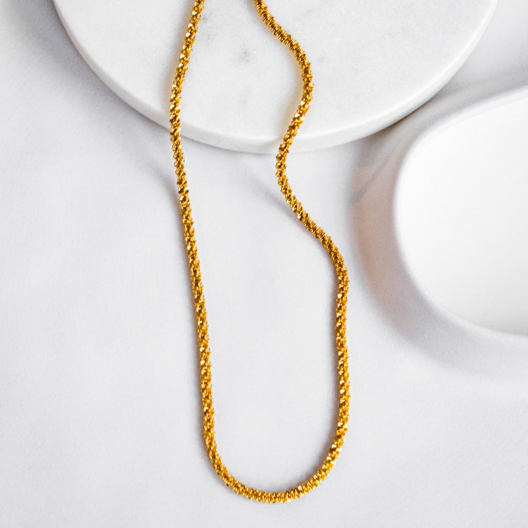 Gold-Plated Chain Necklace by Beautiful Earth Boutique (UK)