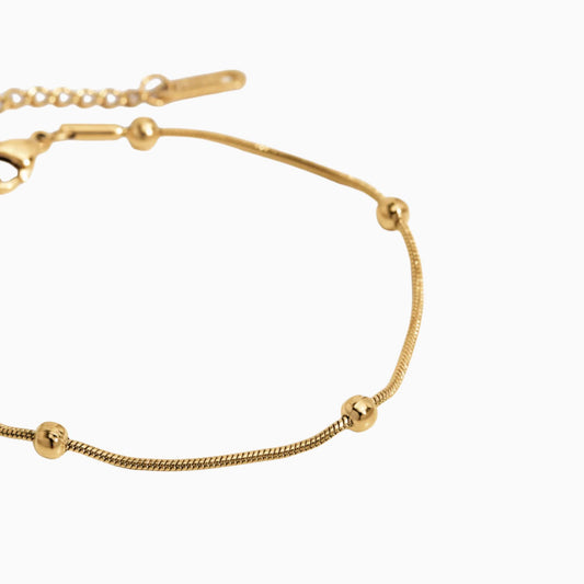 Gold Bead Bracelet