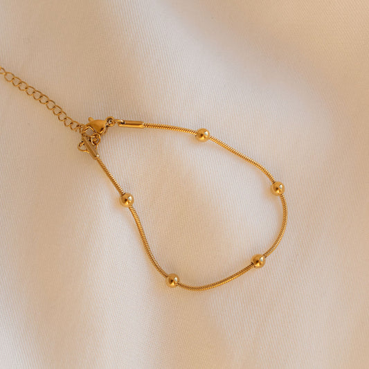 Gold Bead Bracelet