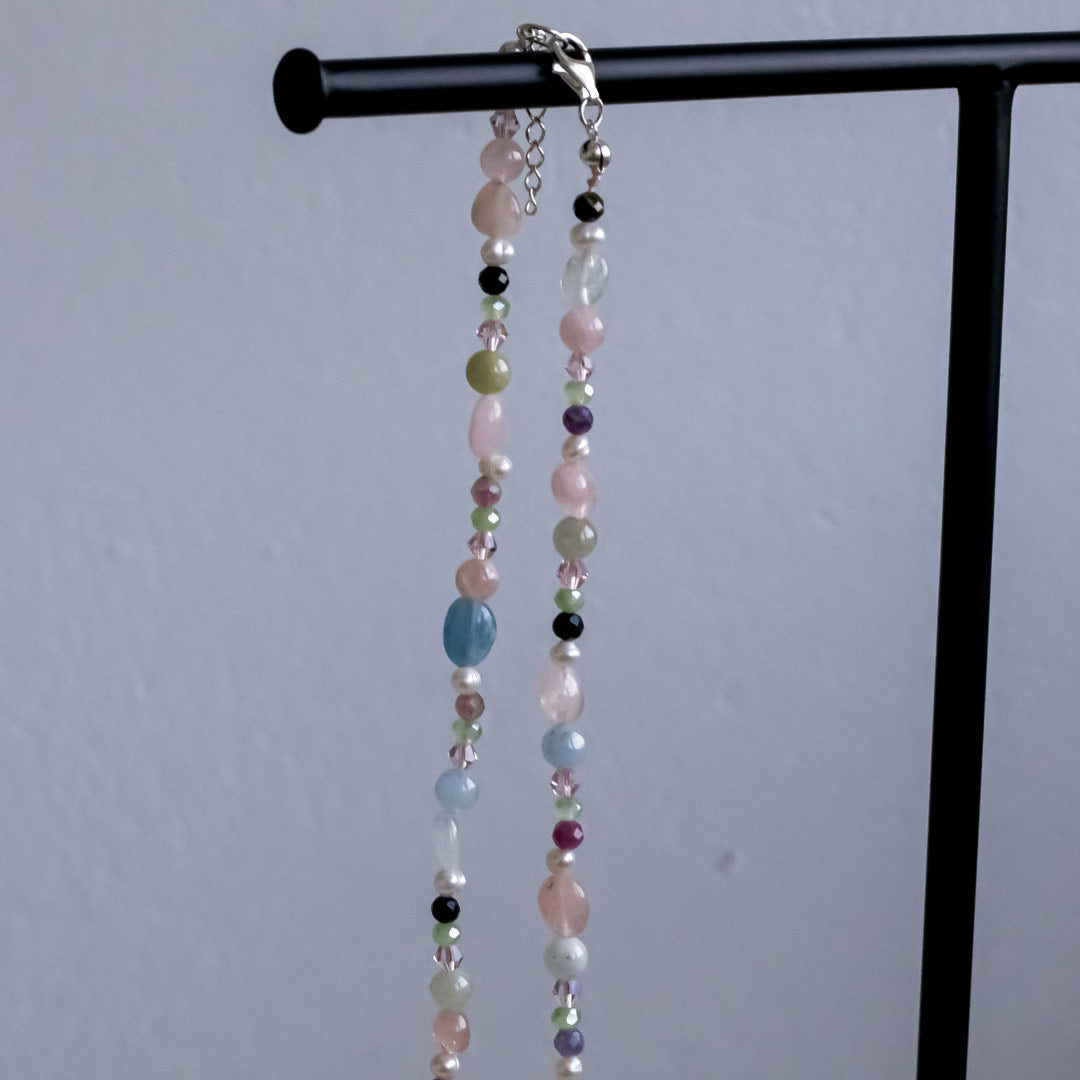 Semiprecious Gemstones Multicolored Necklace | Made in Estonia 🇪🇪