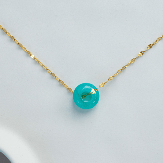 Колье с подвеской "Пончик" | Vibrant Turquoise