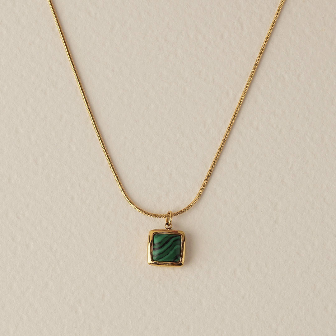 Malachite Charm Necklace