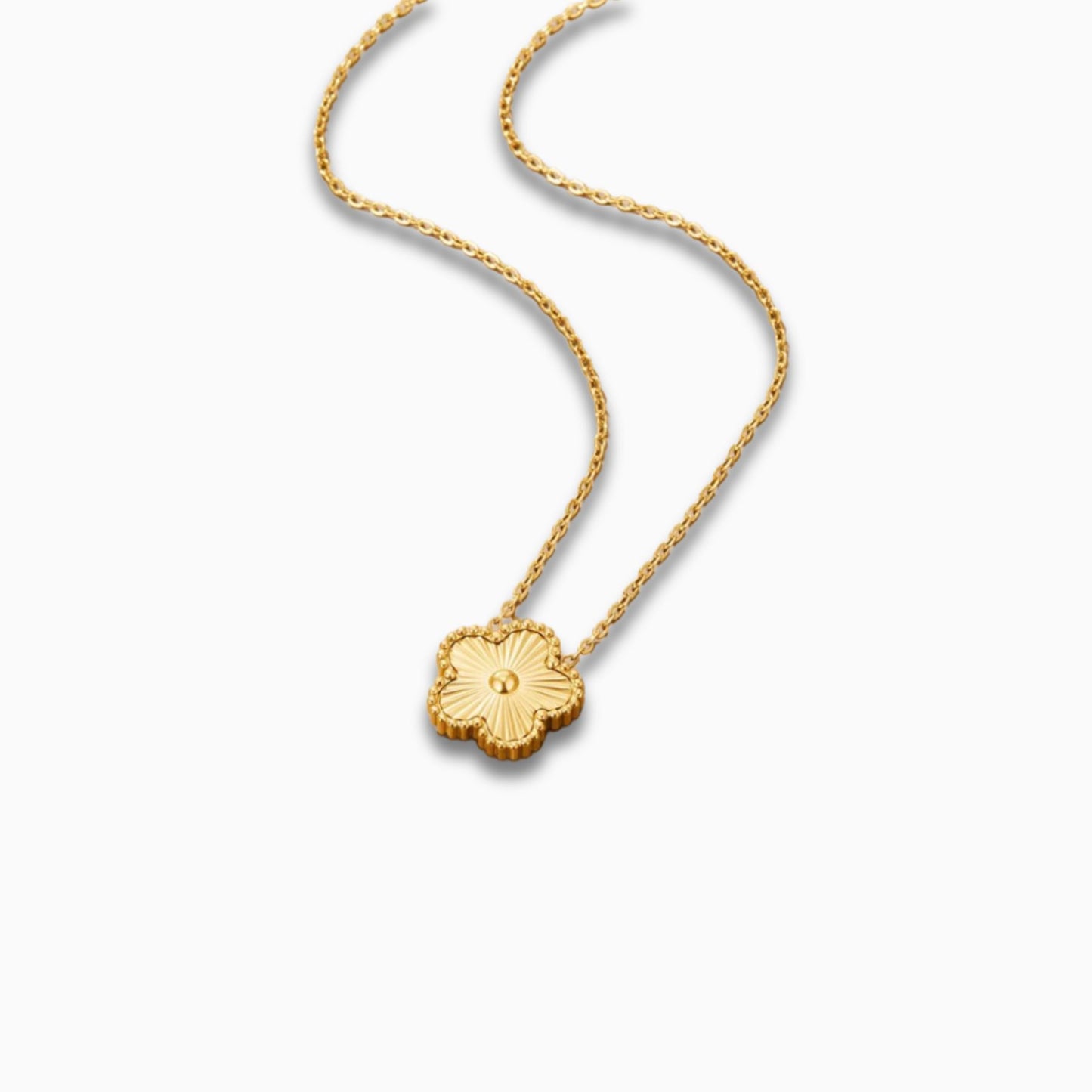 Gold-plated Clover Necklace