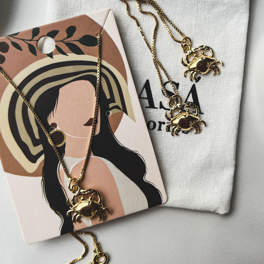 Crab Sterling Silver Necklace