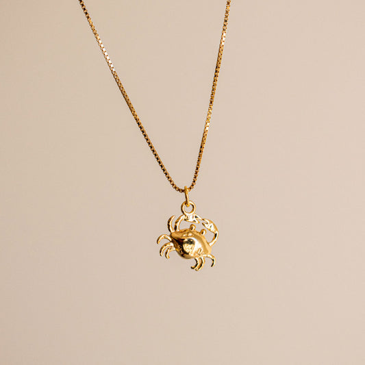 Crab Sterling Silver Necklace