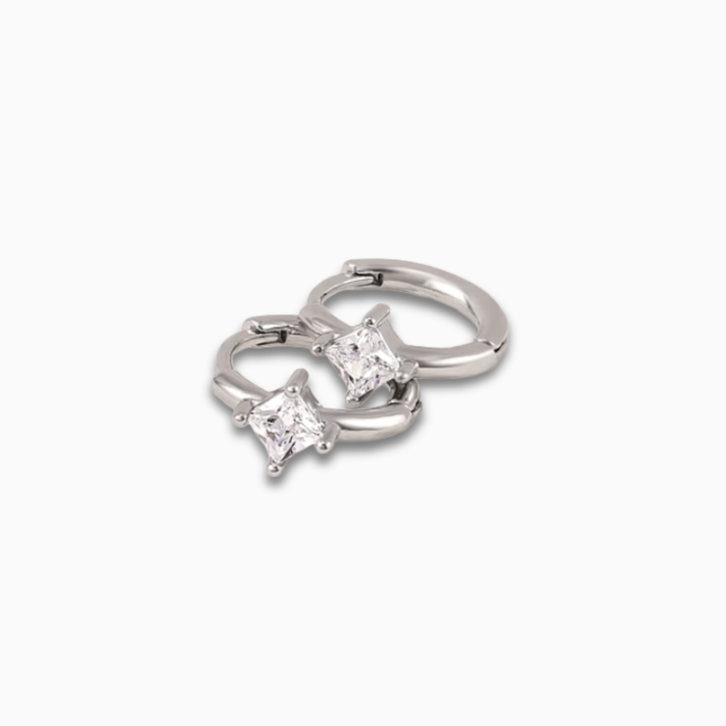 Minimalistic Crystal Huggies