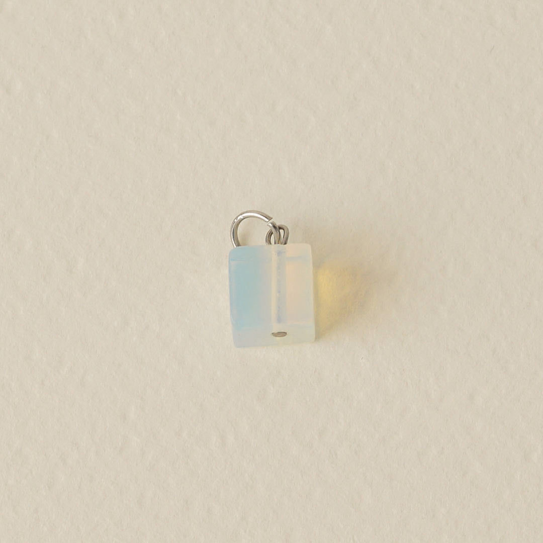 Opal Cube Charm