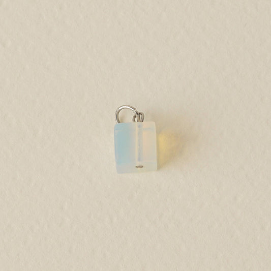 Opal Cube Charm