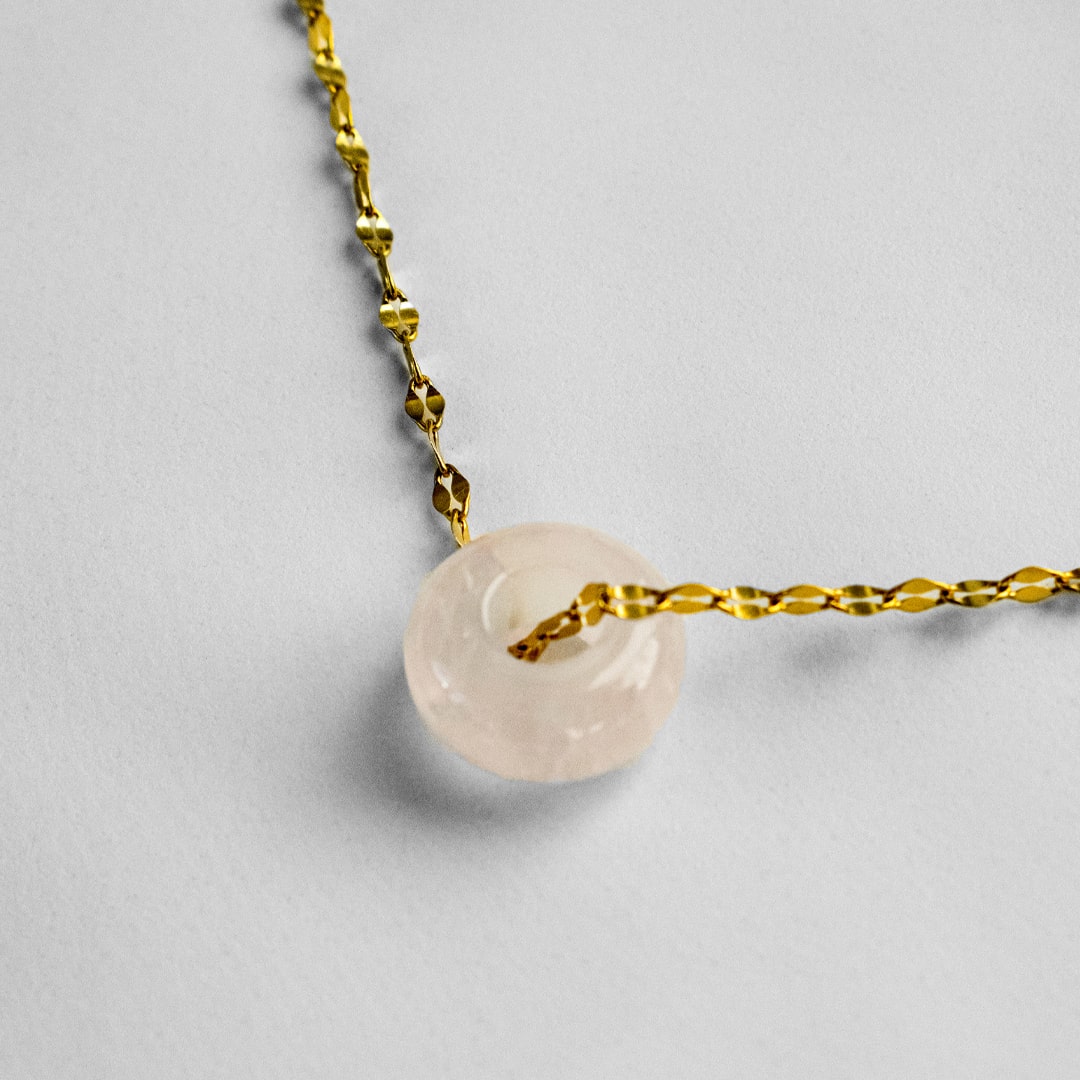 Bead Necklace | Rose Quartz