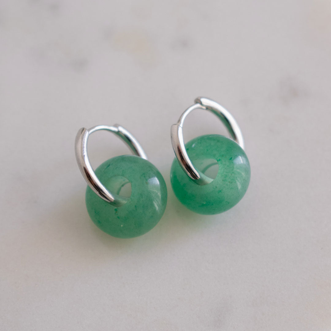 Серьги с подвеской "Бублик"