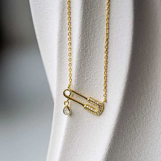 Safety Pin Necklace