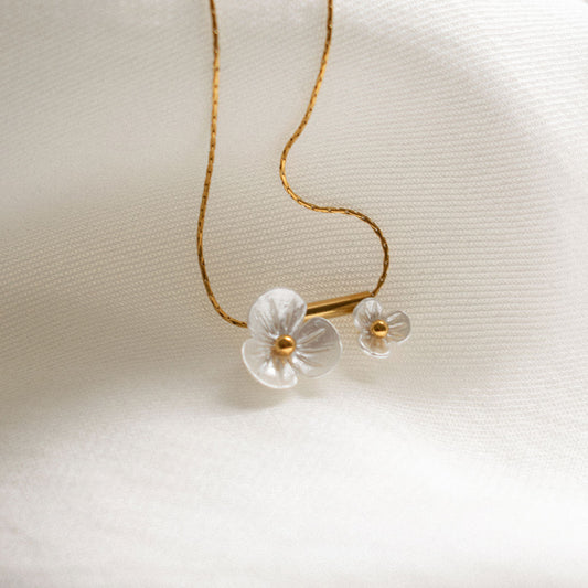 Gold-plated Flower Necklace