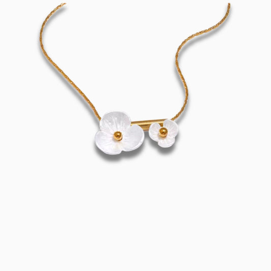 Gold-plated Flower Necklace