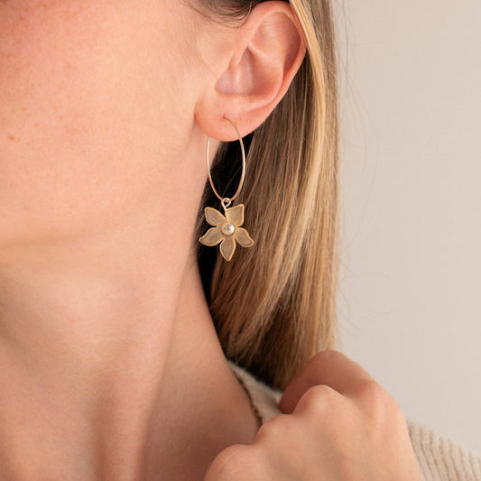 Sterling Silver Flower Earrings | Made in Estonia 🇪🇪