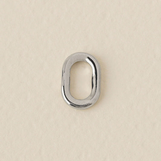 Geometric Oval Charm