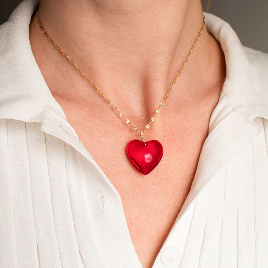 925 Silver Glass Heart Necklace | Made in Estonia 🇪🇪