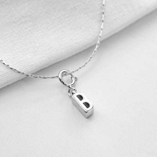 Letter "B" Charm Necklace