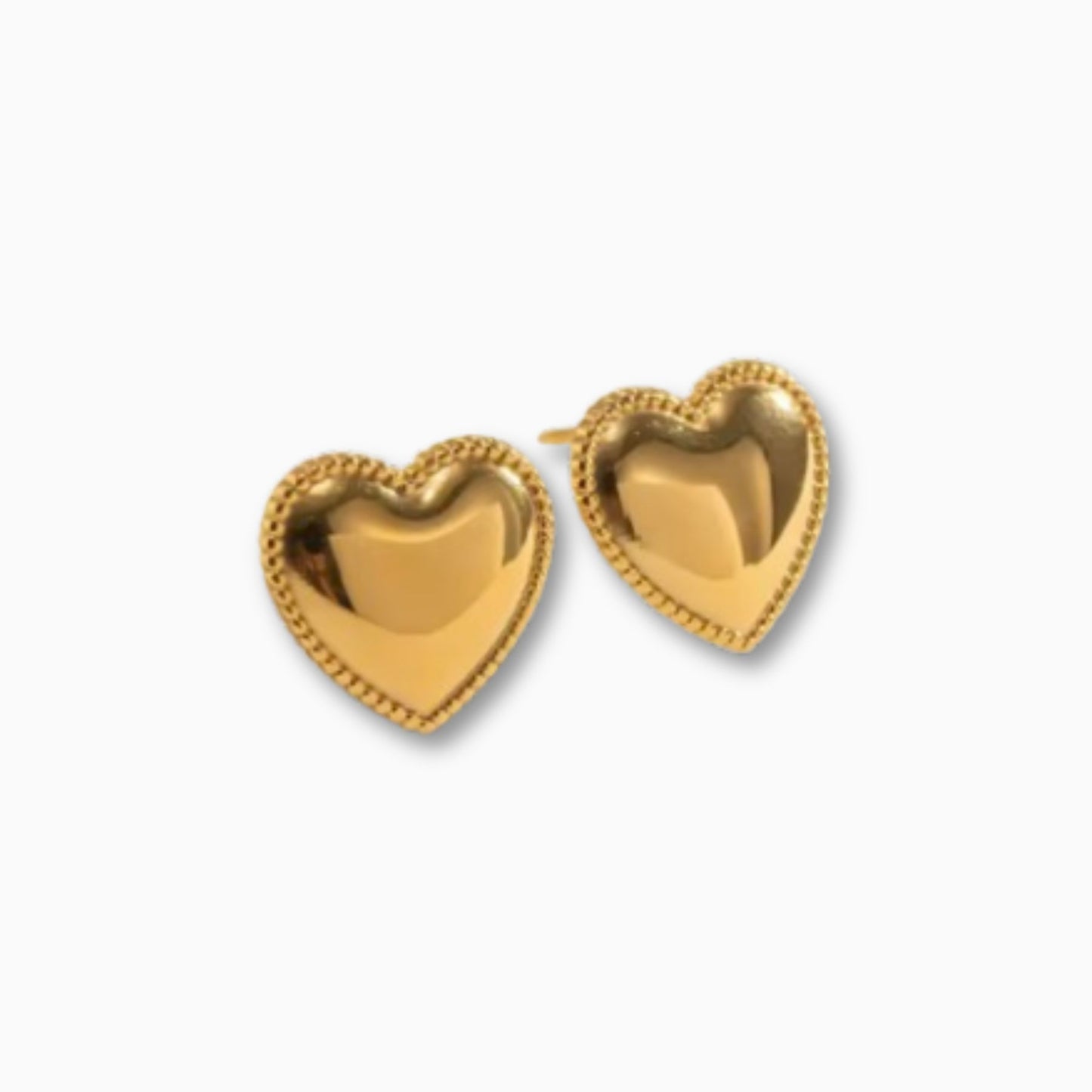 Vintage Heart Studs