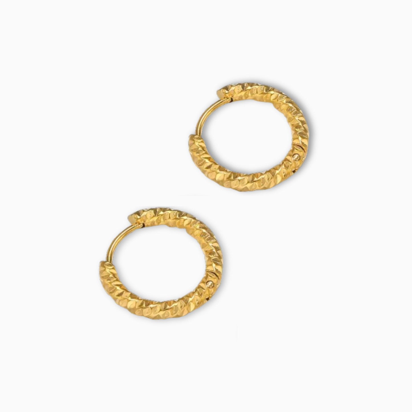 Textured Hoop Earrings