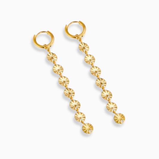 Waterproof Disc Pendant Earrings