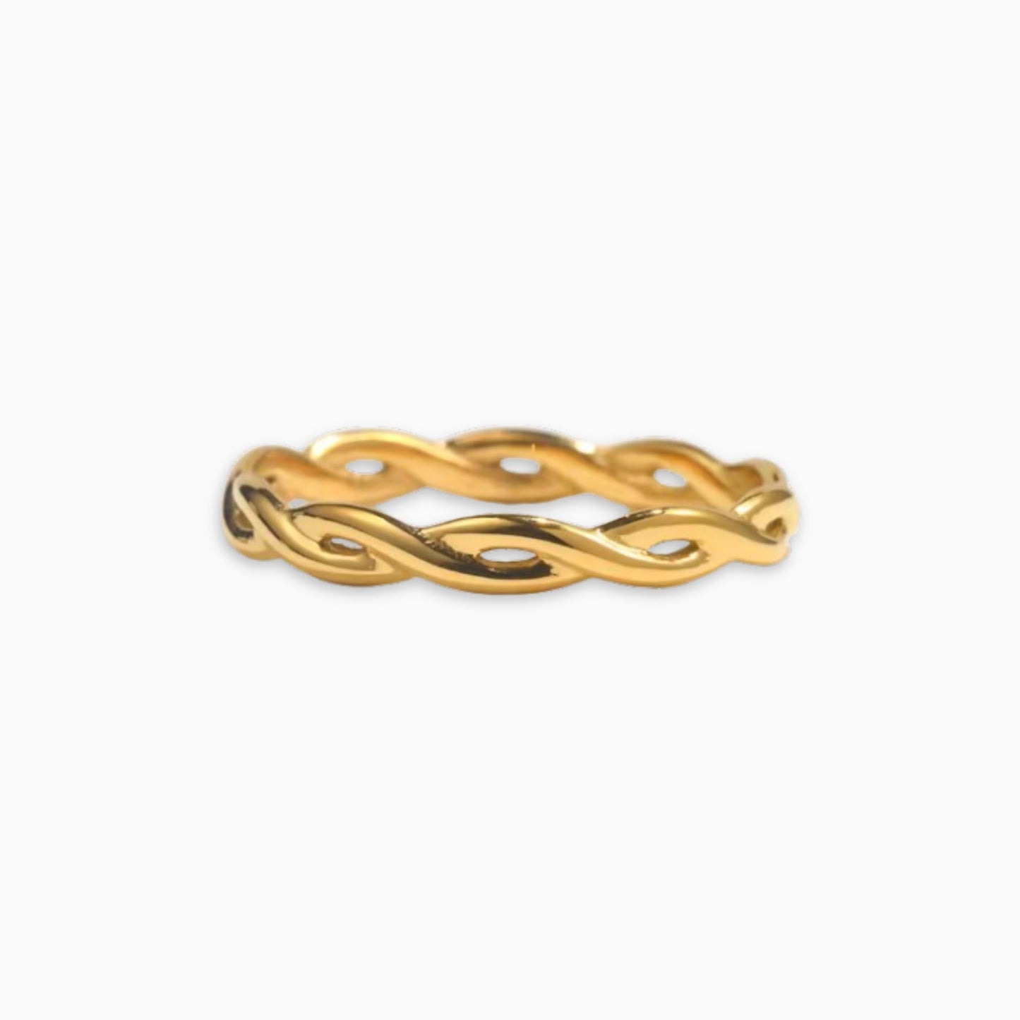 Stainless Steel Braided Ring