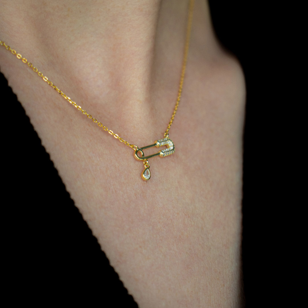 Safety Pin Necklace