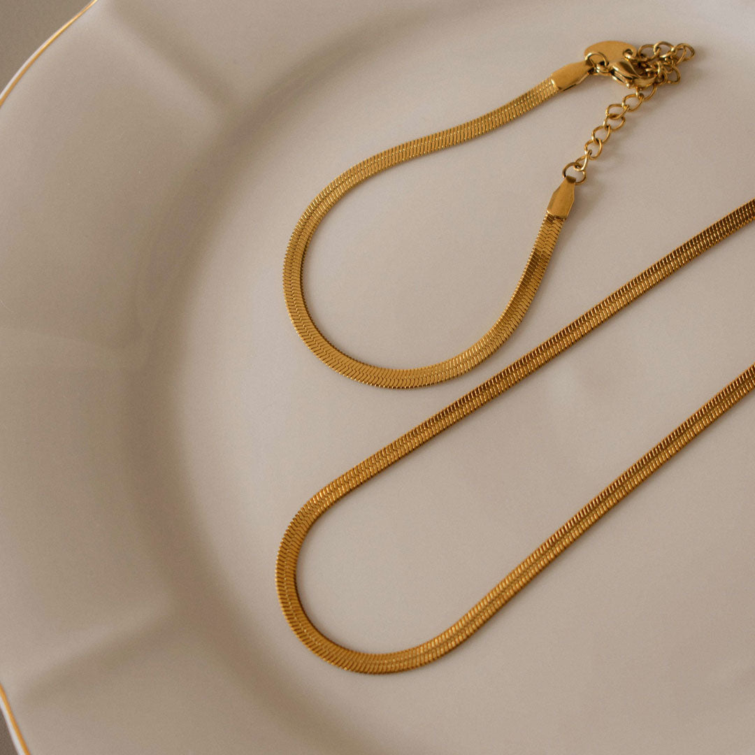 Snake Chain Set - Gold-Plated
