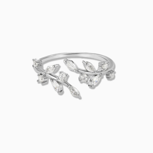 Adjustable Leaves Ring