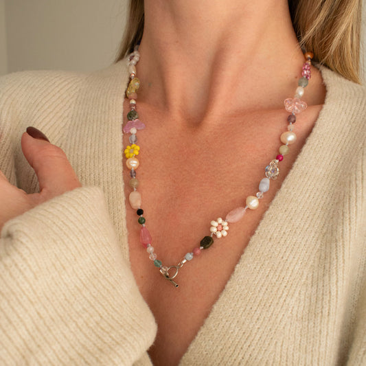 Flower Garden Gemstone Necklace | Made in Estonia 🇪🇪