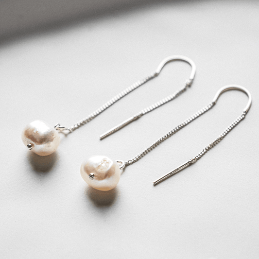 White Pearl Pendant Drops | Made in Estonia 🇪🇪