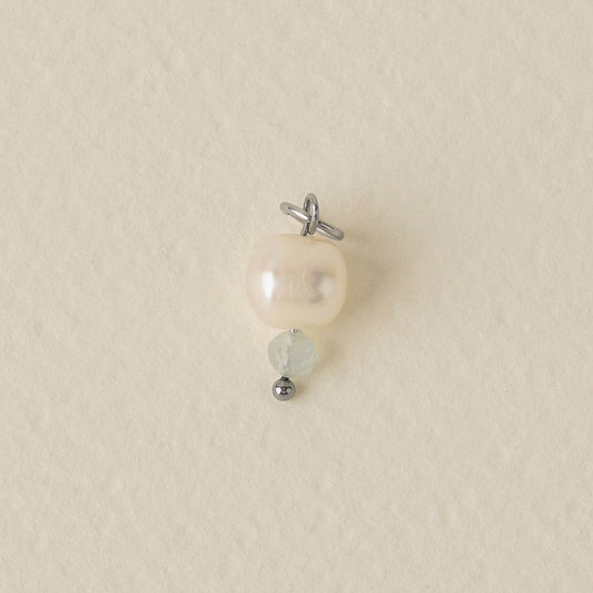 Pearl & Morganite Bead Charm