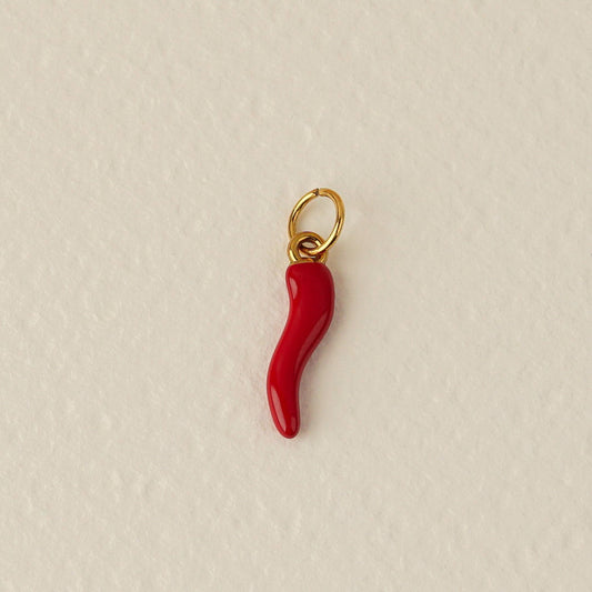 Gold Pepper Charm