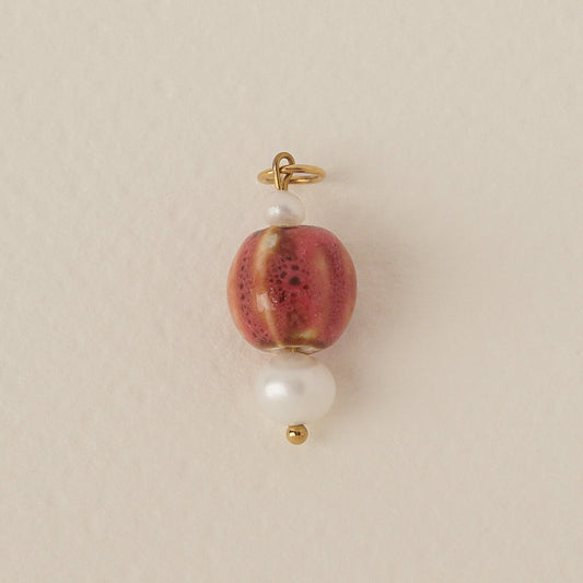 Pumpkin & Pearl Charm
