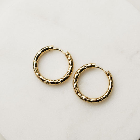 Textured Hoop Earrings