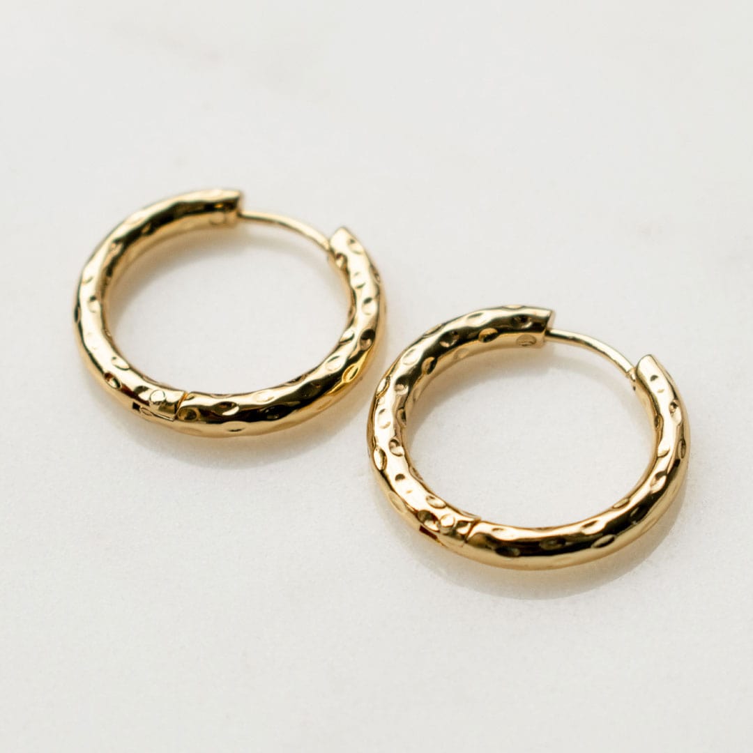 Textured Hoop Earrings