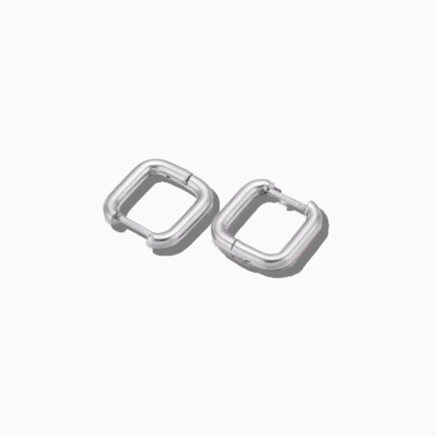 Small Metal Color Rectangular Hoops
