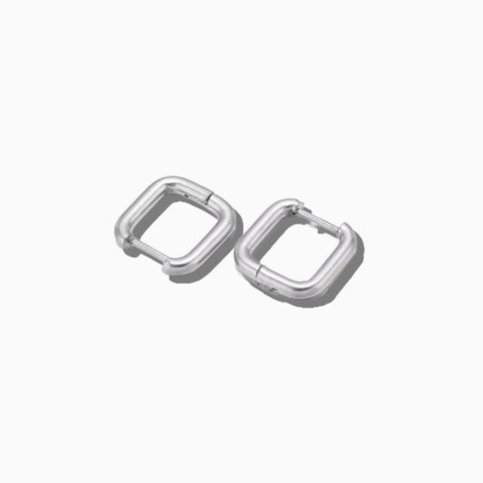Small Metal Color Rectangular Hoops
