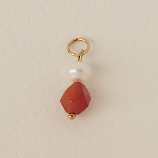 Pearl & Agate Charm