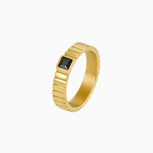 Black Geometric Ring
