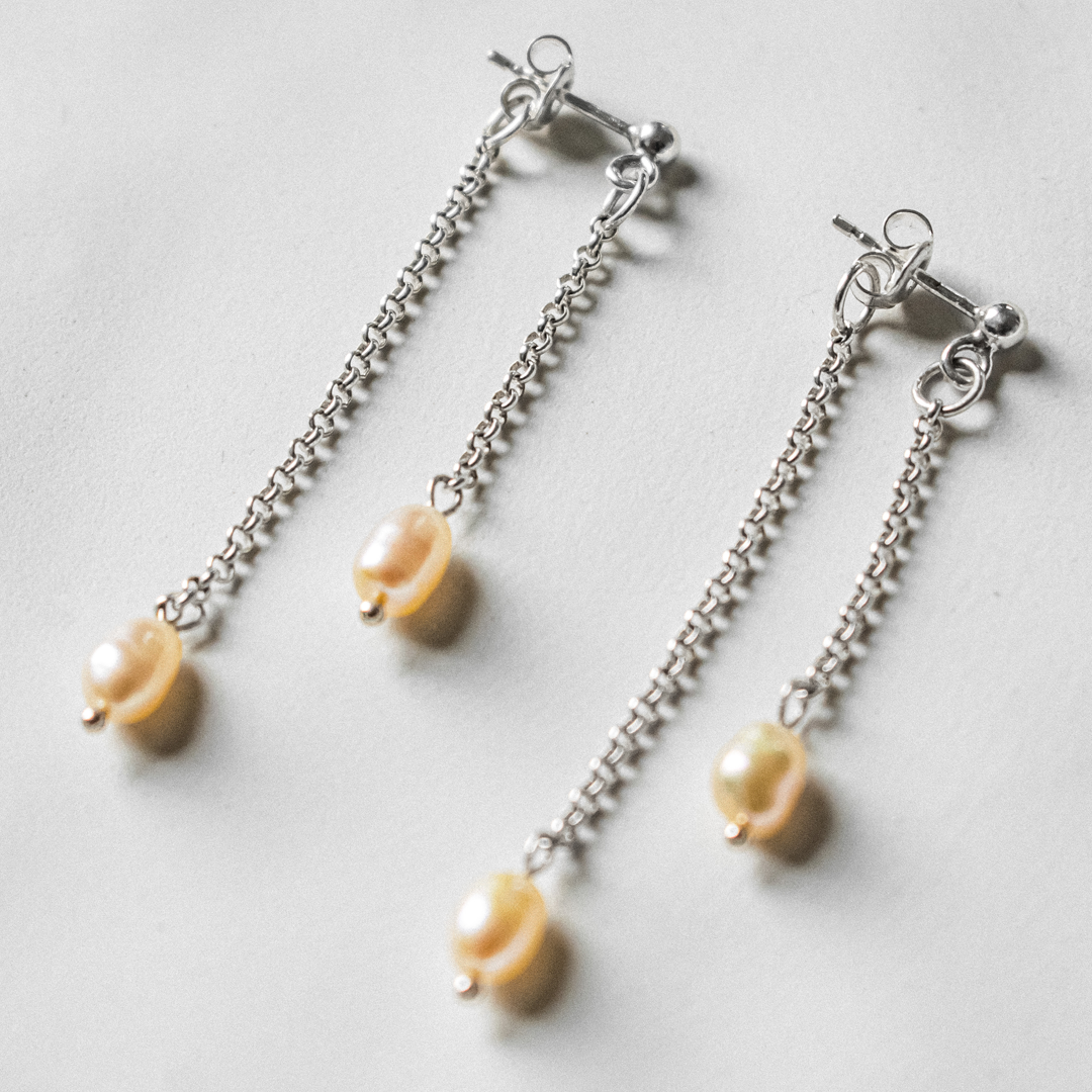 Pink Pearl Pendant Drops | Made in Estonia 🇪🇪