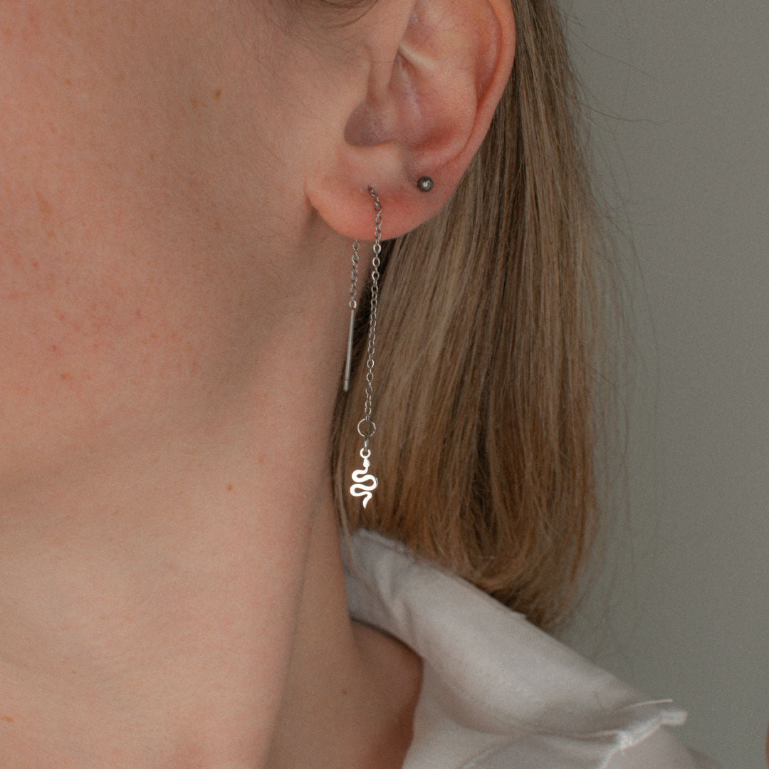 Snake Threader Earrings