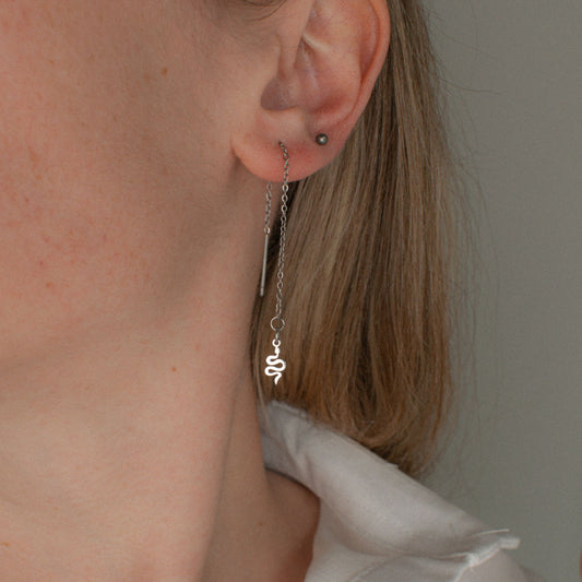 Snake Threader Earrings