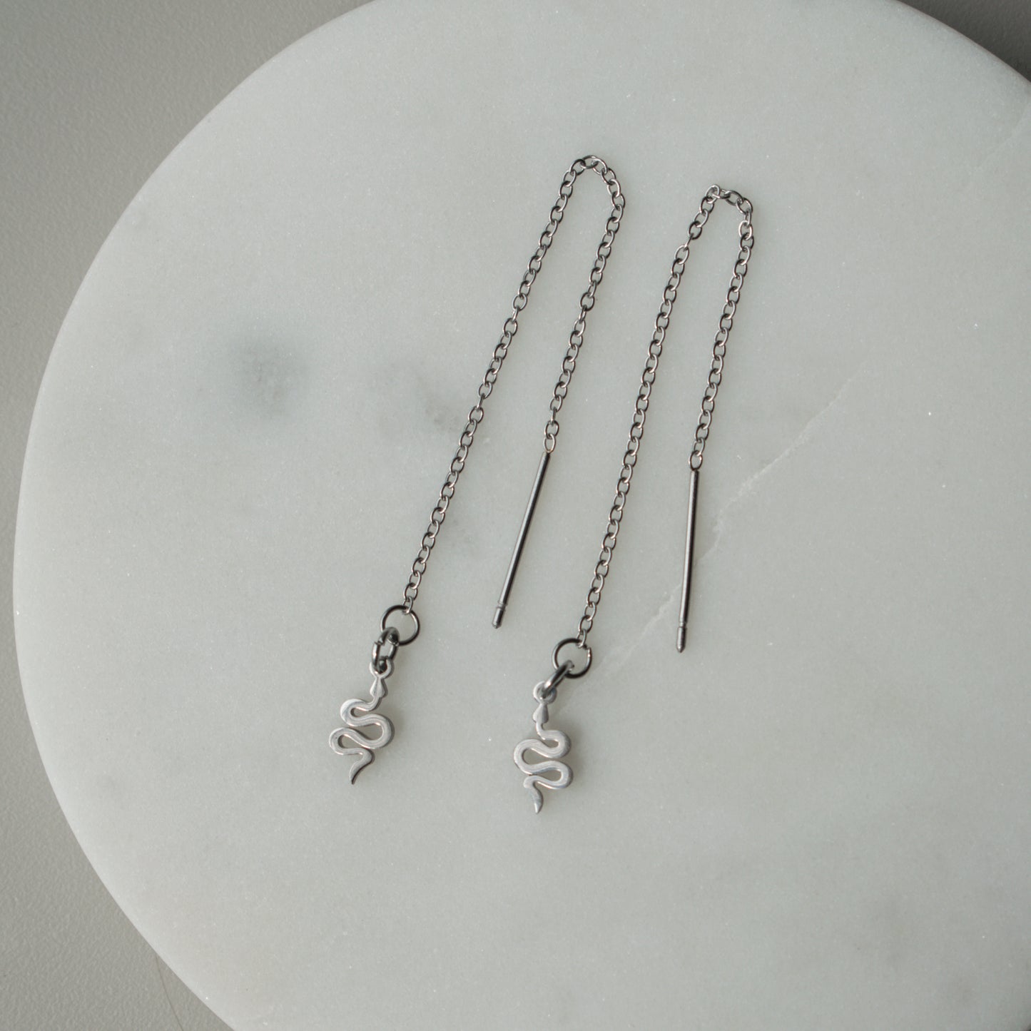 Snake Threader Earrings